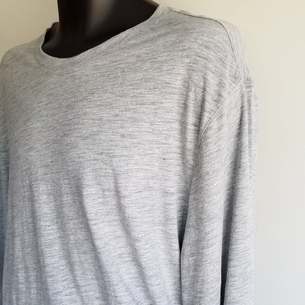 Michael Kors Embroidered Logo Long Sleeve Crewneck Shirt - Picture 3 of 7
